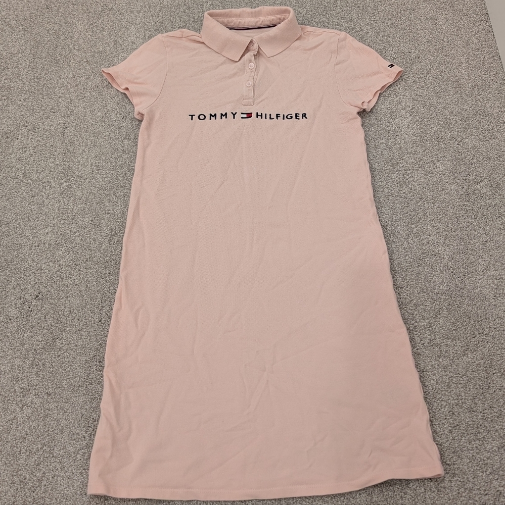 GUC Tommy Hilfiger Girls Light Pink Polo Dress